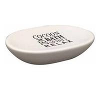 Porte Savon Imprimé Tikal 12cm Blanc Blanc G