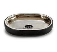 Porte Savon Inox et Plastique Noir