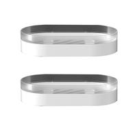 Porte-Savon, Lot de 2 siphons muraux Multicolores à Double Couche, sans perçage(Blanco)