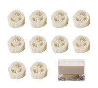 Porte Savon luffa, Antidérapant Tampon de Savon, Porte Savon Écologique, 10 Pièces Support de Savon, Porte-Savon en 100% luffa - pour Empêcher la Croissance des Bactéries de Salle de Bain
