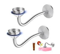 Porte Savon Magnétique, 2 Pièces Aimanté sans Perçage, en Acier Inoxydable pour Salle de Bain, Balcon, Cuisine - Douche