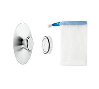 Porte-Savon Magnétique en Acier Inoxydable, Sac en Filet, Installation Murale, Salle de Bain