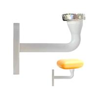 Porte-Savon magnétique - Support Mural 6,3 x 5 cm, Plateau Amovible, économiseur de Savon séchant à l'air | Conception d'aspiration sans perçage avec égouttoir pour Douche, lavabo, Salle de