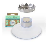 Porte Savon Magnétique - Support Savon Douche, Lavabo, Baignoire - Ventouse Aimantée PVC - Peut Supporter Savons Jusqu'à 200g - Fixation Pratique - Pour Surface Lisse et Propre - Feel Natural