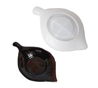 Porte-savon - Moule en silicone pour moulage de résine - Moule à bijoux en forme de feuille - Porte-rouge à lèvres - Moule en silicone