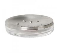 transparent plastic and s/s soap holder SPIRELLA