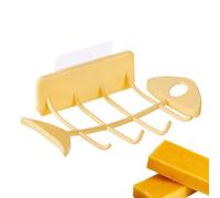 Porte-savon mural avec drainage, porte-savon adhésif sans perçage, support de rangement de savon en ABS auto-drainant pour douche, salle de bain, cuisine, évier de lessive