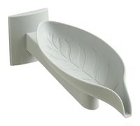 Porte-savon mural en de feuille rotatif ajustable Porte-savon(Gray Small)