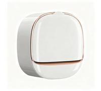 Porte-Savon Mural Étanche sans Perçage,Luxury Soap Dish with Drainage Tray et Couvercle Rabattable - Boîte à Savon Adhésive pour Douche et Salle de Bain, Design Blanc Élégant