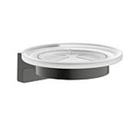 Porte-savon mural hansgrohe AddStoris S 41766340, finition chrome noir brossé