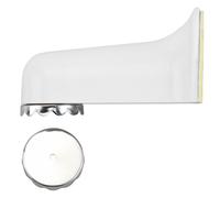 Porte-savon mural magnétique en blanc, 7x4,5x4 cm
