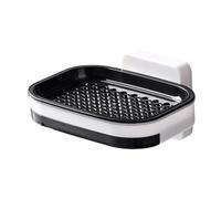 Porte-Savon Mural pour Douche, Fixation Murale, Support Égouttoir avec | Porte-savon Pour cuisine douche et salle de bain mur éponge petite brosse r Couche noire