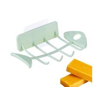 Porte-savon mural pour douche - Grille d'évacuation pour salle de bain - Support pour porte-savon mural pour salle de bain, douche, cuisine, buanderie, toilettes, sous-sol, garage, appartement