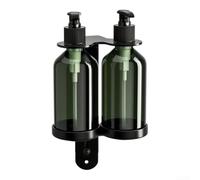 Porte-Savon Mural Salle Bain ABS Vert Fixation Murale | Acier inoxydable 304, pour pompe à pression fluide, capacité 470ml, fenêtre niveau visible, finition pour mate (2 holes)