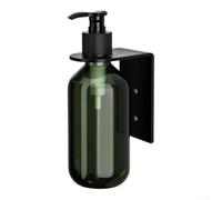 Porte-Savon Mural Salle Bain ABS Vert Fixation Murale | Acier inoxydable 304, pour pompe à pression fluide, capacité 470ml, fenêtre niveau visible, finition pour mate (1 hole A)