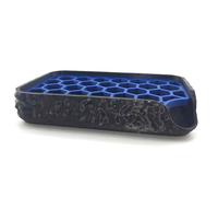 Porte-Savon Noir Original à Égouttage Rapide - Grille Amovible, Séchage Efficace, Facile à Nettoyer, Plastique Écologique, Idéal Salle de Bain, Douche, Cuisine et Évier, Fabrication Française (Bleu)