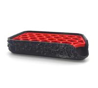 Porte-Savon Noir Original à Égouttage Rapide - Grille Amovible, Séchage Efficace, Facile à Nettoyer, Plastique Écologique, Idéal Salle de Bain, Douche, Cuisine et Évier, Fabrication Française (Rouge)