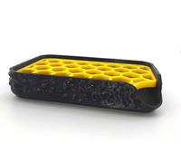 Porte-Savon Noir Original à Égouttage Rapide - Grille Amovible, Séchage Efficace, Facile à Nettoyer, Plastique Écologique, Idéal Salle de Bain, Douche, Cuisine et Évier, Fabrication Française (Jaune)