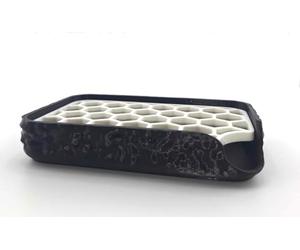 Porte-Savon Noir Original à Égouttage Rapide - Grille Amovible, Séchage Efficace, Facile à Nettoyer, Plastique Écologique, Idéal Salle de Bain, Douche, Cuisine et Évier, Fabrication Française (Blanc)