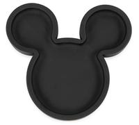 Porte-Savon Original pour Enfant - Accessoire Disney Mickey Mouse pour Bain, Douche ou évier - Porte-éponge - Vide-Poche en résine Noire - Support Savon Solide