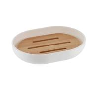 Tendance Porte-savon ovale PS et bambou blanc