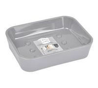 porte-savon plastique effet soft touch vitamine gris clair Gris G
