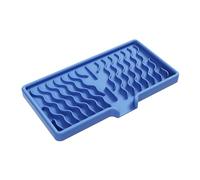 Porte-savon | Plateau en silicone auto-drainant pour évier, organiseur à séchage rapide, accessoire de cuisine, salle de bain, voyage portable pour shampoing, parfum, éponge, lotion