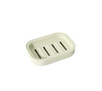 Porte-Savon Portable avec Couvercle de Drainage, boîte Rangement carrée en Plastique for Salle Bain, Utilisation Voyage pour Une Utilisation sous La Douche(Green)