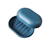 Porte-savon portable - Porte-savon portable, porte-savon de voyage, boîte à savon, porte-savon, porte-savon pour barre de savon (bleu)