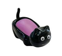 Porte-savon - Porte-savon à motif chat | Boîte à savon auto-drainante pour salle de bain - support antidérapant à séchage rapide pour salle de bain - Plateau d'organisation pour douche, évier et