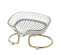 Porte-savon - Porte-savon drainant en matériau PS - Simple couche - Transparent