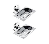 Porte-Savon Porte-Savon Mural en Acier Inoxydable, boîte de Rangement for Salle Bain et Cuisine pour Organisation de Cuisine(2pcs)
