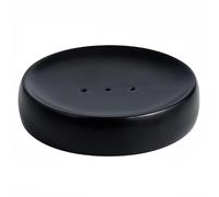 Porte-Savon Porte-Savon Ovale en Porcelaine for Salle de Bain et Cuisine Décoration et Accessoires de Cuisine(Black,Solid Color)