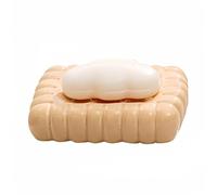 Porte-Savon Porte-Savon Plat Ovale en Céramique, Plateau De Rangement Porcelaine pour Pain de(Squar)