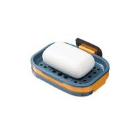 Porte-Savon, Porte-Savon, Strong Suction Soap Dish Holder Bathroom Shower Bath Net Drain Case Tray Box