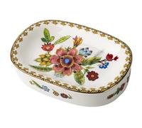 Porte-Savon Porte-Savon Style Bar, Porte-savons en céramique à Motif de Feuilles Tulipe for Salle Bain Décoration et Accessoires de Cuisine(Colorful)