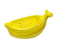 Porte-Savon Porte-Vaisselle for Salle de Bain, Plateau Rangement Facile à Nettoyer et décoratif for lavabos Invités pour Les fêtes(Banana)