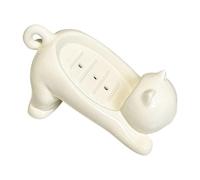 Porte-savon pour chat - Porte-savon portable | Porte-éponge | Support de drainage automatique | Chat en céramique, récipient à savon, savon tendance pour douche et cuisine