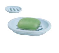 Porte-savon pour douche - Double couche - Porte-savon de voyage avec égouttoir fabriqué avec un matériau solide - Ce savon de vidange maintient le savon fermement en place pour éviter les chutes et le