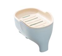 Porte-savon pour douche, porte-savon de douche, double couche avec drainage, plateau de shampoing, plateau de bar à shampoing, support de barre de bain pour exfoliant
