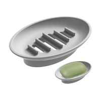 Porte-savon pour évier de salle de bain, porte-savon pour douche - Organiseur en silicone, boîte de rangement, petit conteneur, accessoires de salle de bain pour maison, dortoir, hôtel