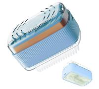 Porte-Savon pour Le Voyage, Boîte à Savon à Roulette - Distributeur Moussant Portable Brosse pour Nettoyer la Vaisselle Cuisine Salle de Bain Voyage