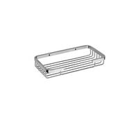 Porte-savon rectangulaire CYTRO en chrome mat 11,5x21,5x3,5cm