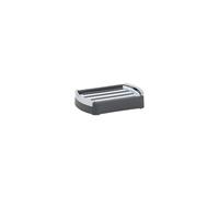 Porte Savon Rectangulaire Gris et Argenté Marta