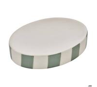 Porte-savon Strio rayures vert céladon H3cm - 5five