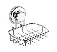 Porte-Savon Super Puissant à Ventouse - Porte-éponge en Acier Inoxydable Robuste pour Salle de Bain et Cuisine (chromé)