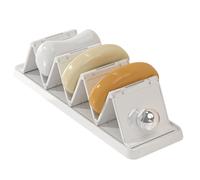 Porte-savon, support de vidange pliable, ventouse de rangement de douche avec grille d'aération à séchage rapide, fonction pliable pour économiser de l'espace, forte adhérence, support multi-usage