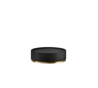 Porte-savon sur pied Gessi Inciso noir mat, 58526727, Couleur: Laiton brossé PVD