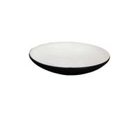 Douceur d'Intérieur, Porte-Savon (Diamètre 11.5 x 2 cm) Mambo Noir, Grès Soft Touch