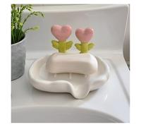 Porte-savons Porte-Savon avec égouttoir, Joli Porte-Savon for Salle de Bain Décoration esthétique pour Salle de Bain(Love)